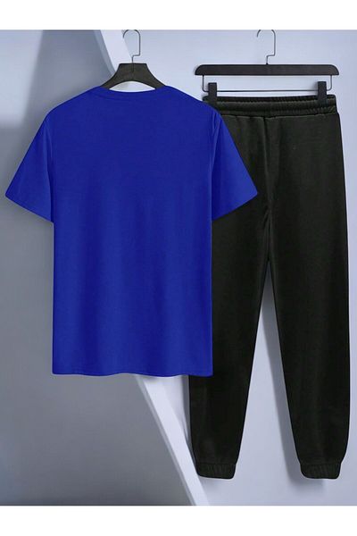 uyguntarz Σετ αθλητική φόρμα μπλουζάκι με στάμπα Unisex Time Compass Design