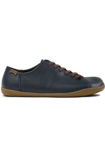 CAMPER Men's Blue Genuine Leather Casual Shoes by Peu With Hook And Loop and Comfortable Sole