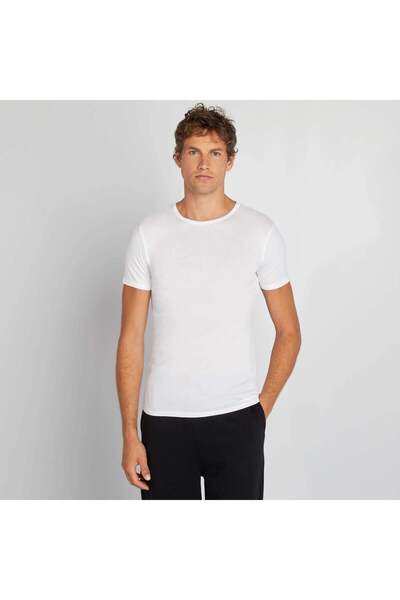 KIABI Pack of 2 basic T-shirts white