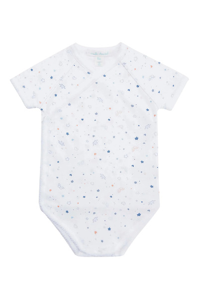 MARIE CHANTAL Bebek Tulum Yıldız ve Taç İşlemeli %100 Pima Pamuk, Sarma Model