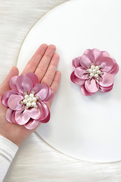 ZEYMERADE سوار زفاف من اللؤلؤ الوردي المجفف والأحجار اللامعة، سوار العريس، وص...