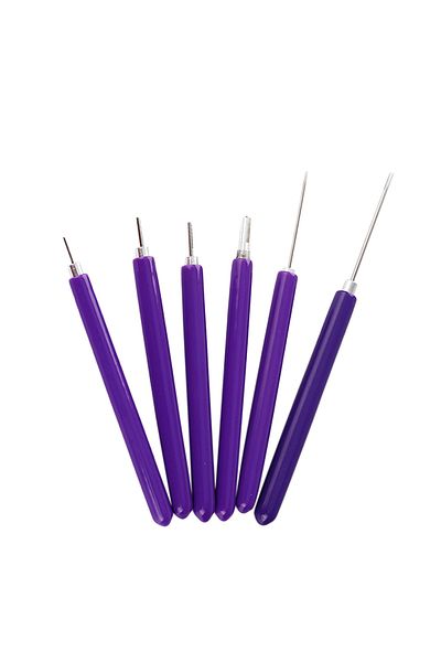 Choice 6pcs Quilling Paper Pen Scrapbooking Rolling Manual Craft DIY Origami PVC Handle Slotted Structure P