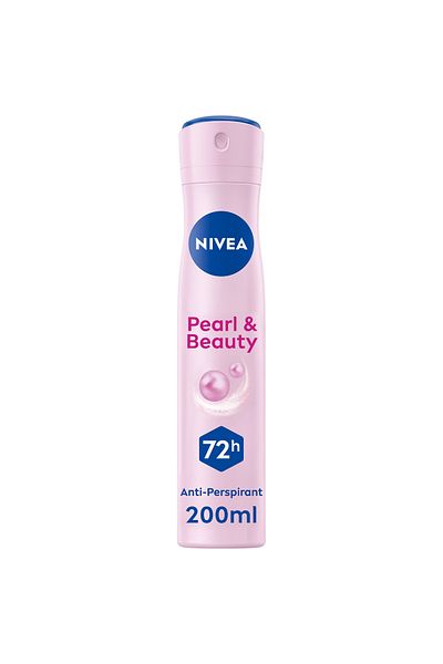 NIVEA NIVEA Pearl & Beauty Antiperspirant Deodorant for Women 48H Active, Spray 200ml