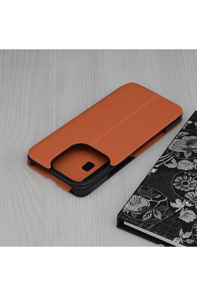 SKYDDAR INNOVATION Husă pentru Honor 400 Lite, eFold, tip carte, set de stickere, portocaliu