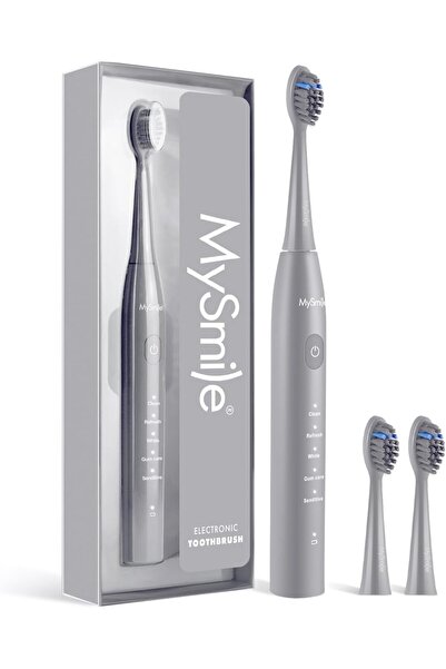 mysmile فرشاة أسنان كهربائية للبالغين DY156، فرشاة أسنان سونيك قابلة لإعادة الشحن ومحمولة مع 3 رؤوس
