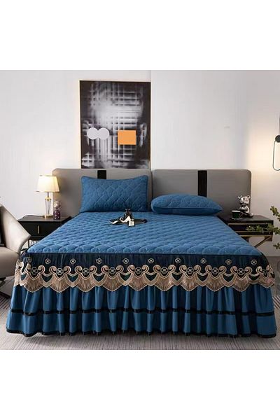royal mark Luxury Satin Bed Sheet Set With 2 Pilow Cover