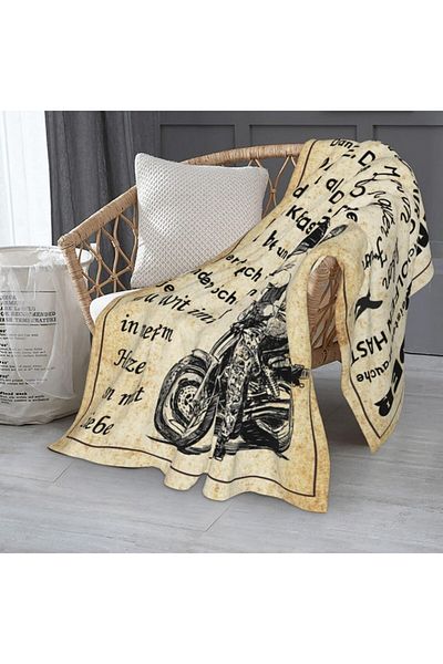Luogort Soft, fluffy, multi-colored blanket with a message for brother's day 130 x150 cm, Luogort