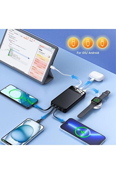 HZL P20 16000 Mah 22.5w Hızlı Şarjlı Usb Çıkışlı Powerbank, Seyahat Tipi Powerbank