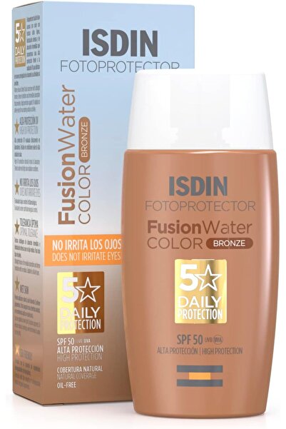 ISDIN لون مائي فيوجن برونزي 50 مل، متوسط العمق، غير قابل للجفاف، بني