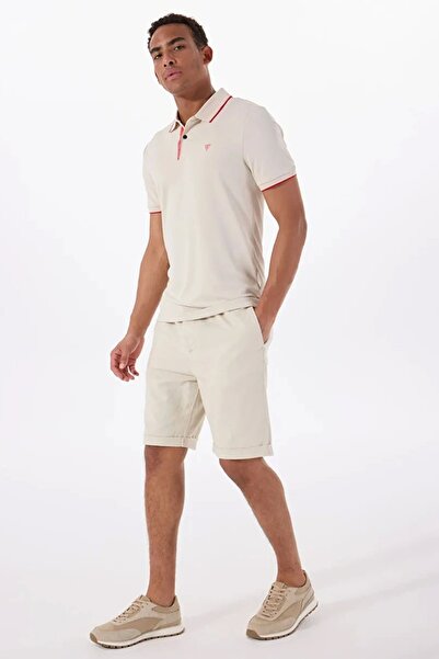 Guess AXEL SHORT Мъжки кремави шорти M5GD55WH4EA-G1CV