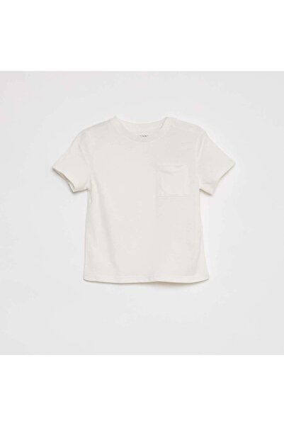KIABI Plain short-sleeved T-shirt WHITE