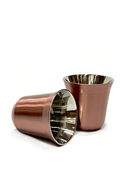 Generic Thermal Espresso Coffee Mug Capsule Design - 80ml - Bronze