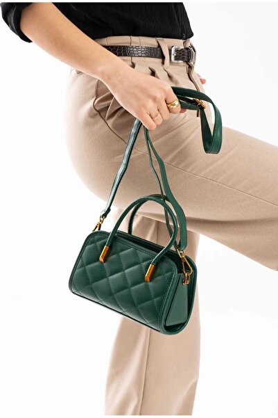 grand coco Πράσινη κομψή τσάντα χεριού και ώμου