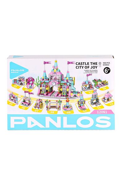 Vagon P633012 Panlos Brick City 556 Piece Block Set - Life