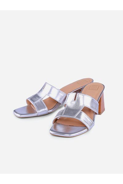 Heel Your Sole By Styli Women Plain Leather Block Heel Sandals