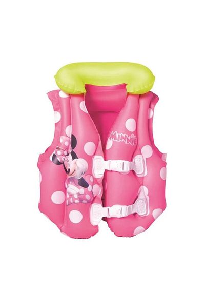 OEM Vestă de salvare gonflabilă pentru copii, accesorii pentru înot, model Minnie Mouse, 51 x 46 cm, Nebunici