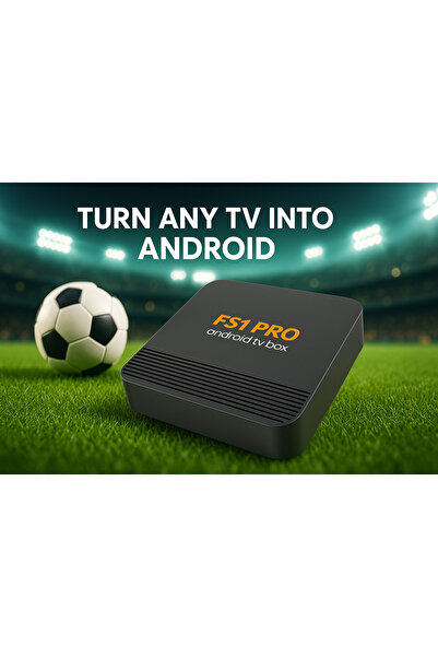 FS1PRO TEKNOLOJI 4K Android Tv Box & İptv hediyeli Akıllı Tv Box Cihazı