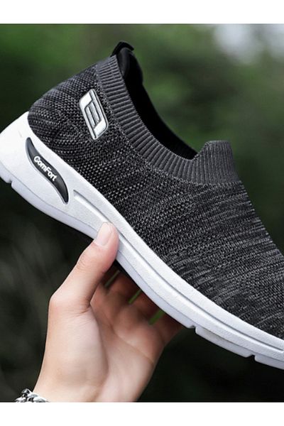 Pedwalker By Styli Textured Round Toe Mesh Running Shoes