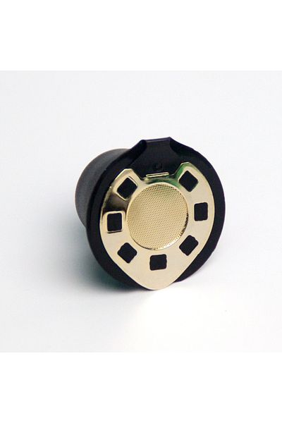 motor starter Set of 4 Nespresso coffee capsules, refillable/washable, black/gold cap, STAINLESS STEEL + plastic