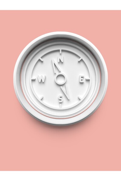 AKTASTORE قالب بسكويت بوصلة على شكل قرصان وقالب عجينة السكر