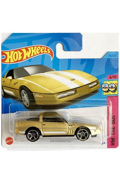 HOT WHEELS Car, '84 Corvette, Yellow