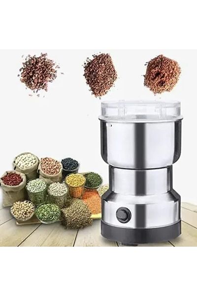 ABYZ Stainless steel electric grinder with metal blades used for grinding coffee beans, nuts and spices