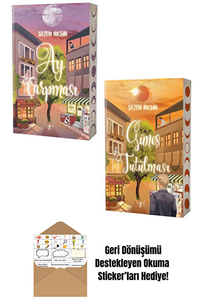 Artemis Yayınları Ay Çarpması + Güneş Tutulması 2 Kitap Set + Okuma Sticker'ları
