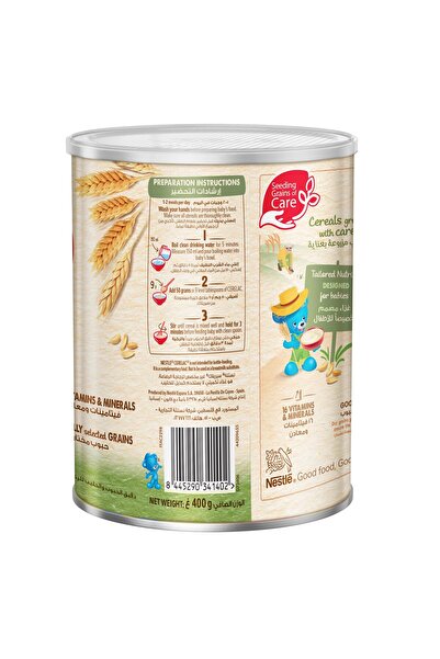 Cerelac Nestle Cerelac Infant Cereals with Iron + Wheat & Date Pieces From 8 Months 400 g