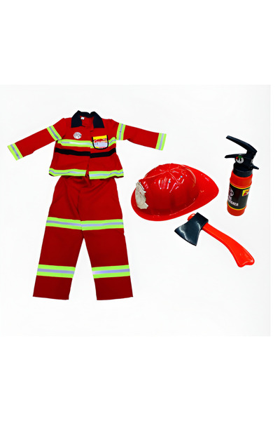 rexa زيّ رجل إطفاء للأطفال - طقم ملابس رجال الإطفاء للأطفال