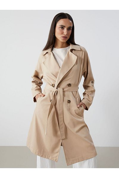 LC Waikiki New Season Jacket Collar Women's Trench Coat - S57248Z8