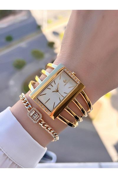 Revello By Revello Grinicci Rib Design 2 Years Warranty 3 Atm Water Resistant Women Wristwatch Grc.102.M02