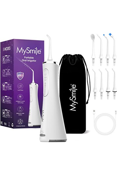 mysmile جهاز تنظيف الأسنان بالماء اللاسلكي المتقدم LP211