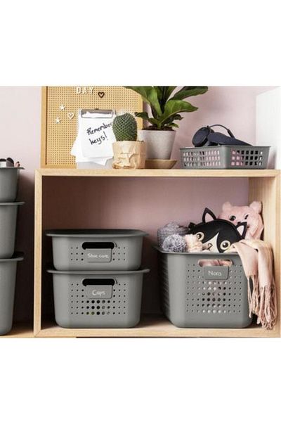 Orthex Storage and organization box, SmartStore Recycled 15, made of recycled plastic, 10L, 37x28x15 cm