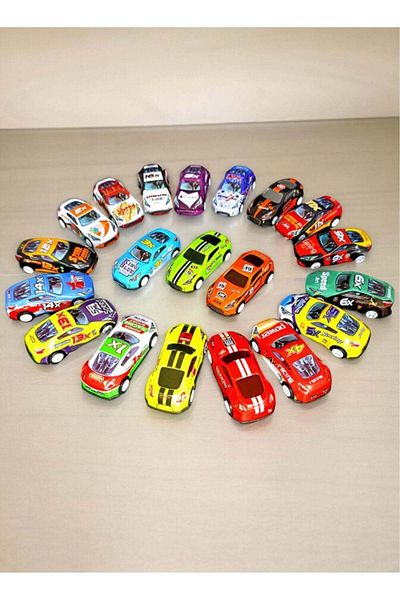 Rally Toy Box Metal Mini Cars Friction Power Alloy Racing Cars for Toddler 15pcs