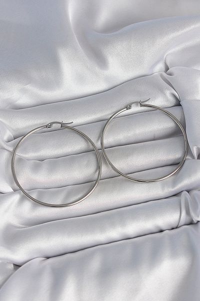 STİLLOVE 316 Steel Silver Color 53 mm Ring Model Women's Earrings Sl11773
