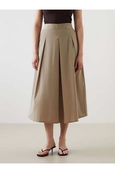LC Waikiki New Season Elastic Waist Pleated Skirt - S5Pq38Z8