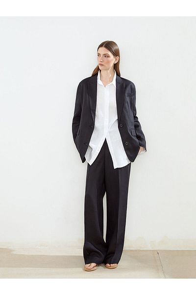LC Waikiki Jachetă blazer de damă din in sezon nou - S5JN44Z8