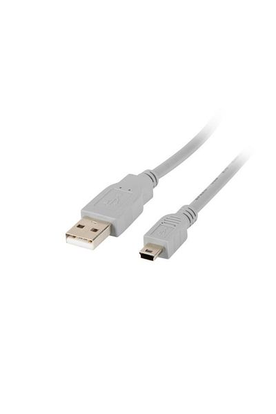 Lanberg Cablu USB MINI (M) la USB-A (M) 2.0, LANBERG, de 1,8 m, gri