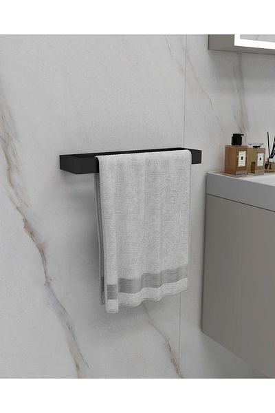 lyla concept Orkide X ΝΕΟ Μαύρο Ματ Επιτοίχιο Θήκη για Πετσέτες |   Μοντέρνο και κομψό αξεσουάρ μπάνιου