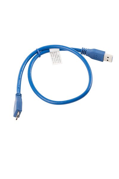 Lanberg Cablu USB 3.0 tata la Micro USB 3.0 tip B tata, Lanberg 41384, 5Gb/s, lungime 0.5 m, albastru