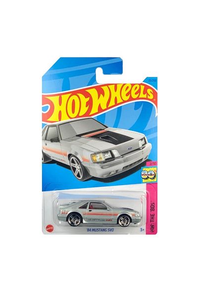 HOT WHEELS Masinuta metalica Hot Wheels, ‘84 Mustang SVO, Gri, 1:64