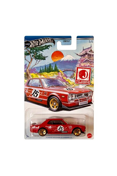 HOT WHEELS Masinuta metalica Hot Wheels J-Imports, Nissan Skyline HT 2000GT-X, 1:64, Rosu