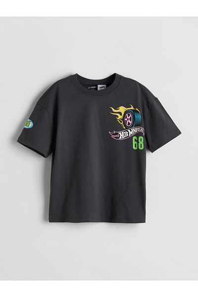 LC Waikiki White Printed boy's t-shirt
