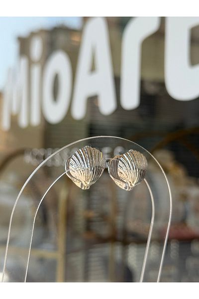 MioArt Special Series Seashell Stingray Couple Design Earrings
