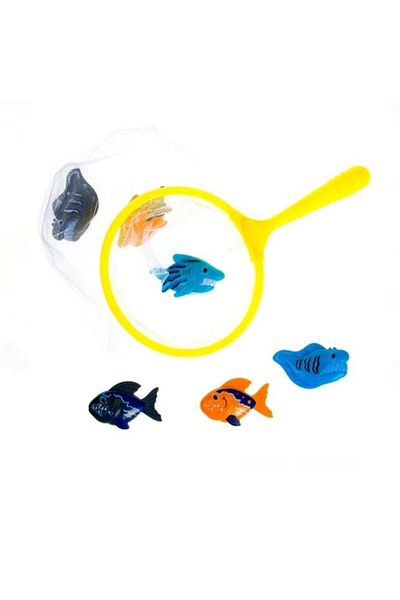 OEM Water Fishing Game with Net and 6 Fish for Bath or Pool