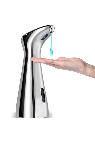 ZEQAS ZEQAS Touchless Automatic Liquid Soap Dispenser Sensor, ABS, PC, Waterproof, Bathroom, Kitchen, Silver