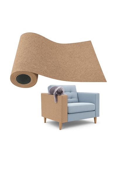 BEYLİNİ Cat Scratching Carpet Adhesive Applicable to Any Surface Cuttable Furniture Protective Mat (40X50)