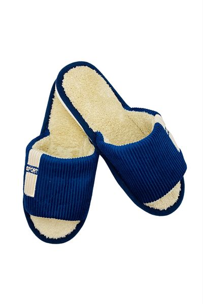 TECOS Papuci Decupati Pentru Barbati, , Marime 42-43, Albastru, Caldurosi, 28 Centimetri
