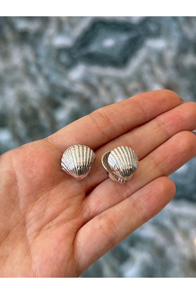 MioArt Special Series Seashell Stingray Couple Design Earrings