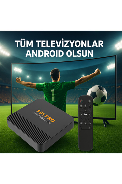 FS1PRO TEKNOLOJI 4K Android Tv Box & İptv hediyeli Akıllı Tv Box Cihazı